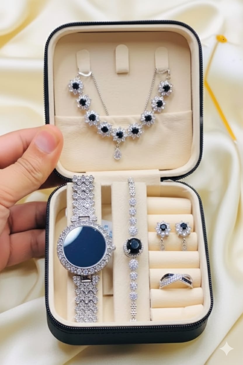 Luxury Jewelry and Watch Gift Set